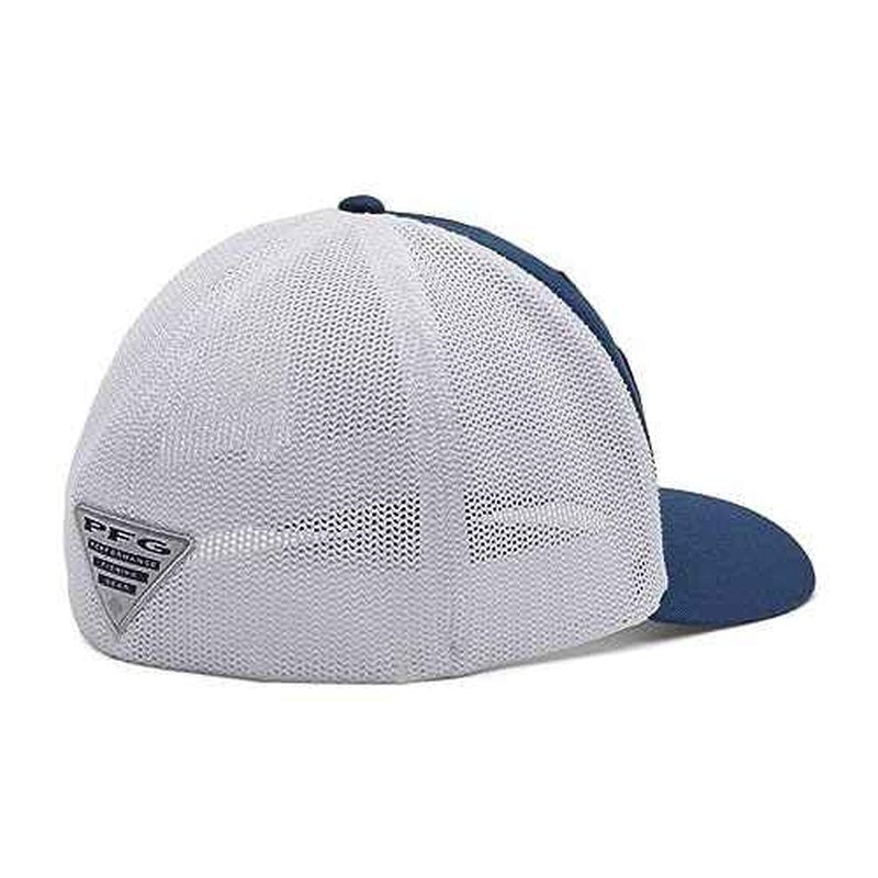 Columbia Unisex PFG Hooks Mesh Ball Cap-High Crown, Carbon/Silver, XX-Large
