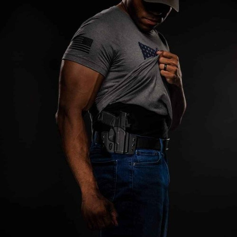 Tulster OWB Contour Kydex Holster in Right Hand fits: Sig Sauer P365 AXG Legion | Optic Compatible Outside The Waistband Concealed Carry