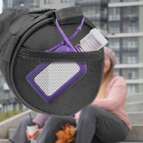 Bike Handlebar Bag Bicycle Handle Bar Bag Handy Front Bike Bags Handlebar Storage Pouch Pack with Shoulder Strap Little Mountain Road Bike Barrel Bag (Gray)