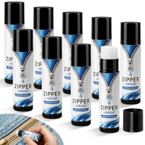 9 Pack Zipper Wax Lubricant Sticks for Metal & Plastic Zippers, Camping & Outdoor Gear