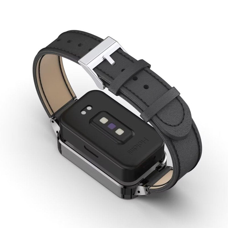 T-BLUER Bands Compatible with Xiaomi Smart Band 9 Active/Redmi Band 3,Leather Replacement Band Bracelet Strap Accessories with Metal Frame for Redmi Band 3 Woman Man Black