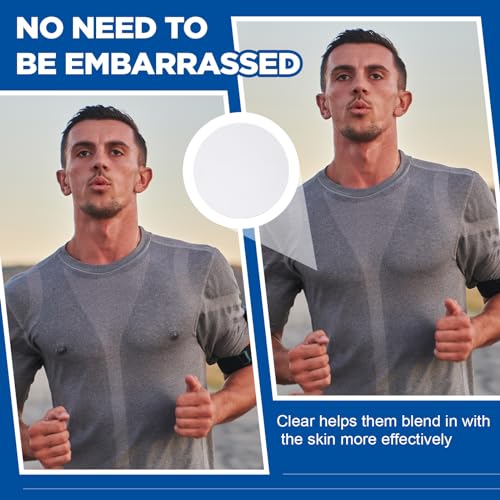 Syhood 200/100 Pcs Nipple Covers for Men Anti-Chafing Protector Nipple Tape Men Pasties Covers Sticker for Running Sports