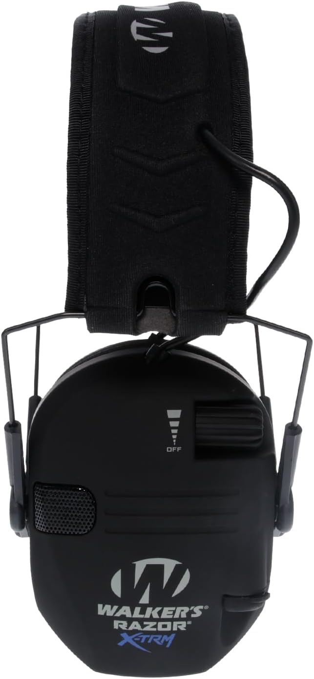 Walker's Razor X-TRM Electronic Muff - Noise-Canceling Hearing Protection for Shooting | Adjustable Fit