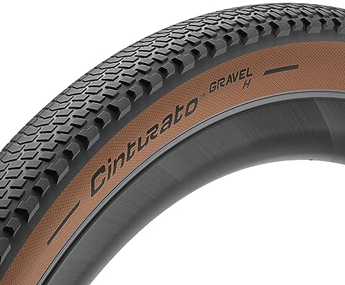 Pirelli Cinturato Gravel H Classic 50-622 (700 x 50c) Gravel Bike Tire - Gravel-Specific Design for Compact Terrain - SpeedGRIP Compound for Superior Grip in All Weather (1 Tire)