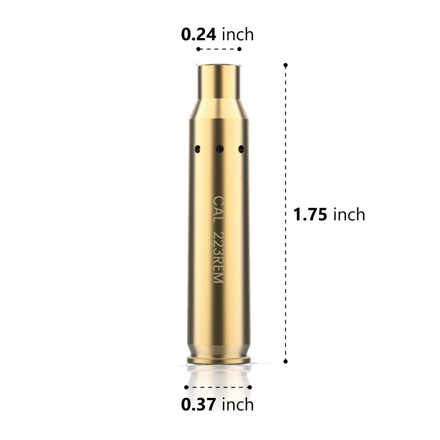 CVLIFE Bore Sight Cal for 223 5.56mm Rem Gauge Red Dot Boresighter with Two Sets Batteries