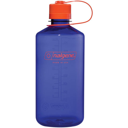 Nalgene Sustain Tritan BPA-Free Water Bottle Made with Material Derived from 50% Plastic Waste, 32 OZ, Narrow Mouth, Periwinkle