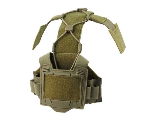 Gen 4 Hybrid NVG Battery Case & Counterweight Pouch + Cable Management System for Tactical Helmets (Tan)