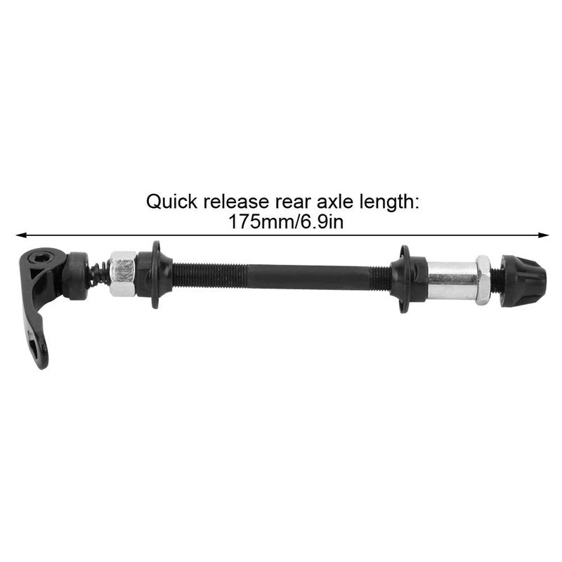 Hapivida Rear Axle Hollow Hub Shaft, 145mm/175mm Quick Release Bicycle Hub Axle Wheel Hub Replacement for Road Bike Mountain MTB