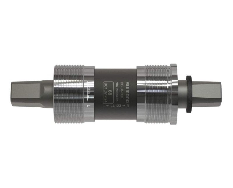Shimano Square Type Bicycle Bottom Bracket - BSA 68MM, Spindle: 122.5MM - EBBUN300B22X