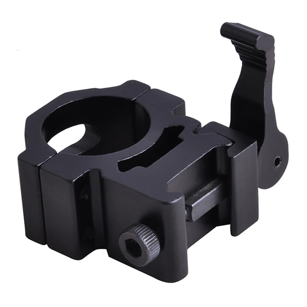 Calitte 25mm Quick Release Torch Fixed Holder Flashlight Mount Clamp with Stainless Steel Screws
