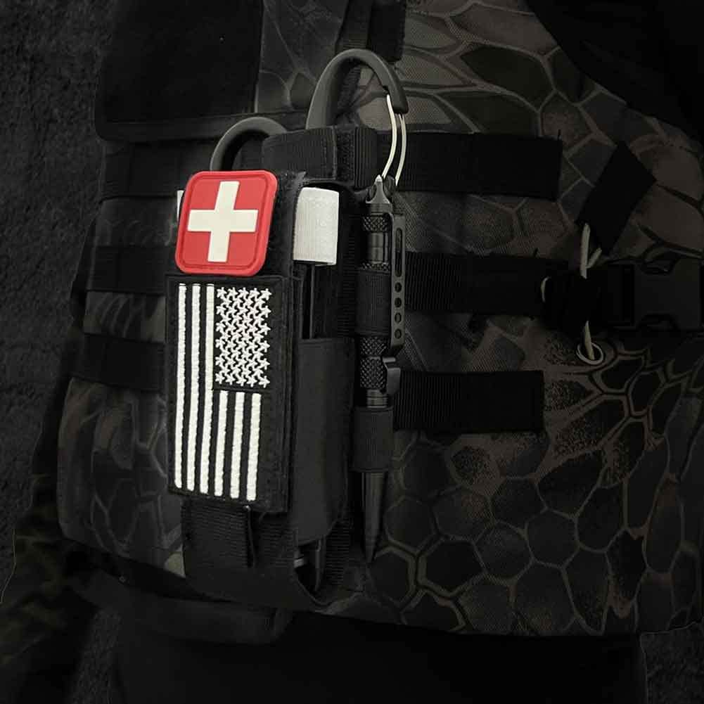 VIIDOO Molle Tourniquet Pouch, Nylon Tactical Tourniquets Pouch Holder TQ Tourniquet Case & Trauma Medical Shear Pouch(Black)