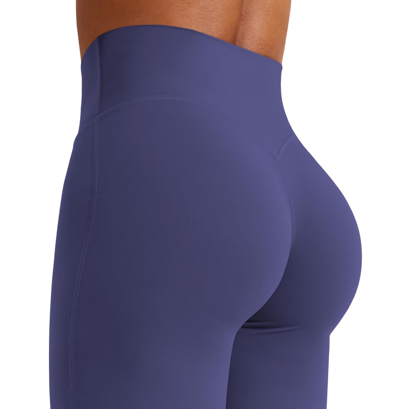 YEOREO Workout Leggings Womens No Front Seam Straight Leggings 31.5" High Waist Buttery Eddiy Gym Yoga Pants Deep Cobalt XL