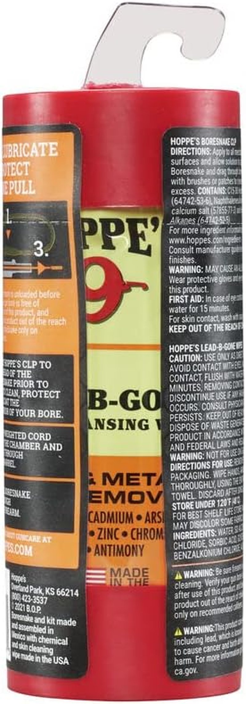 9mm Pistol Boresnake Cleaning Kit - Includes CLP Solution & Easy Storage Clam Case