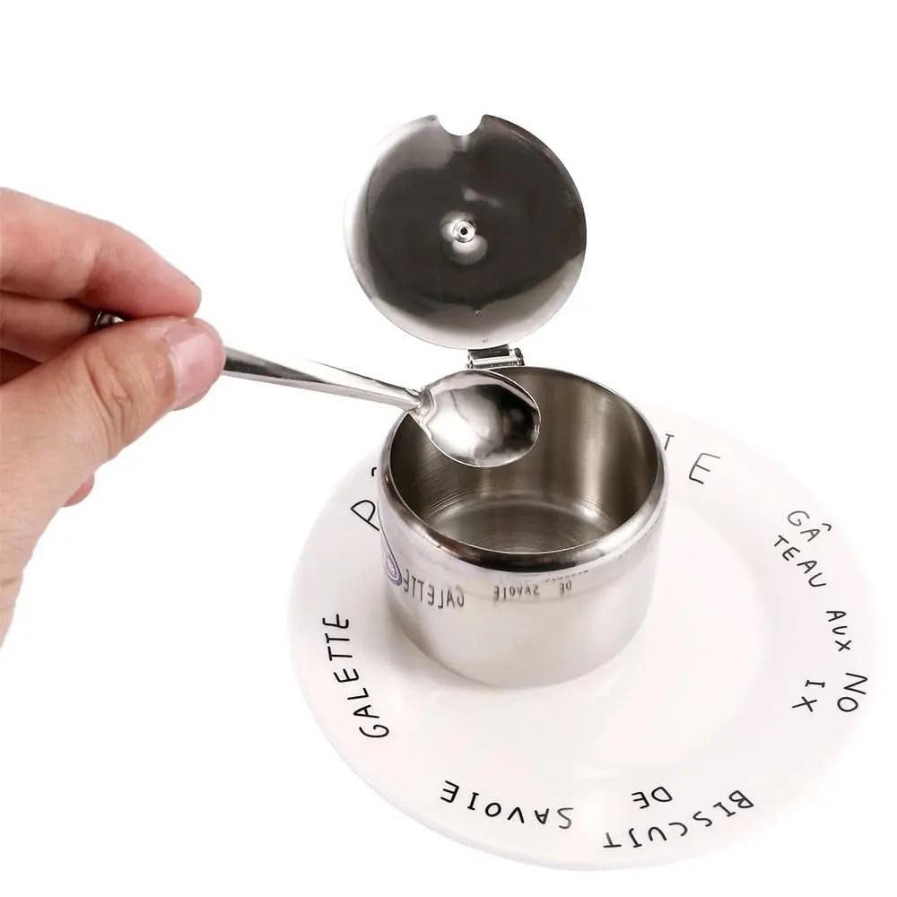 1Pcs Mini Kitchen Supplies Sugar Jam Salt Seasoning Pot Container Sauce Cans Spice Storage Jar(9.5cm)