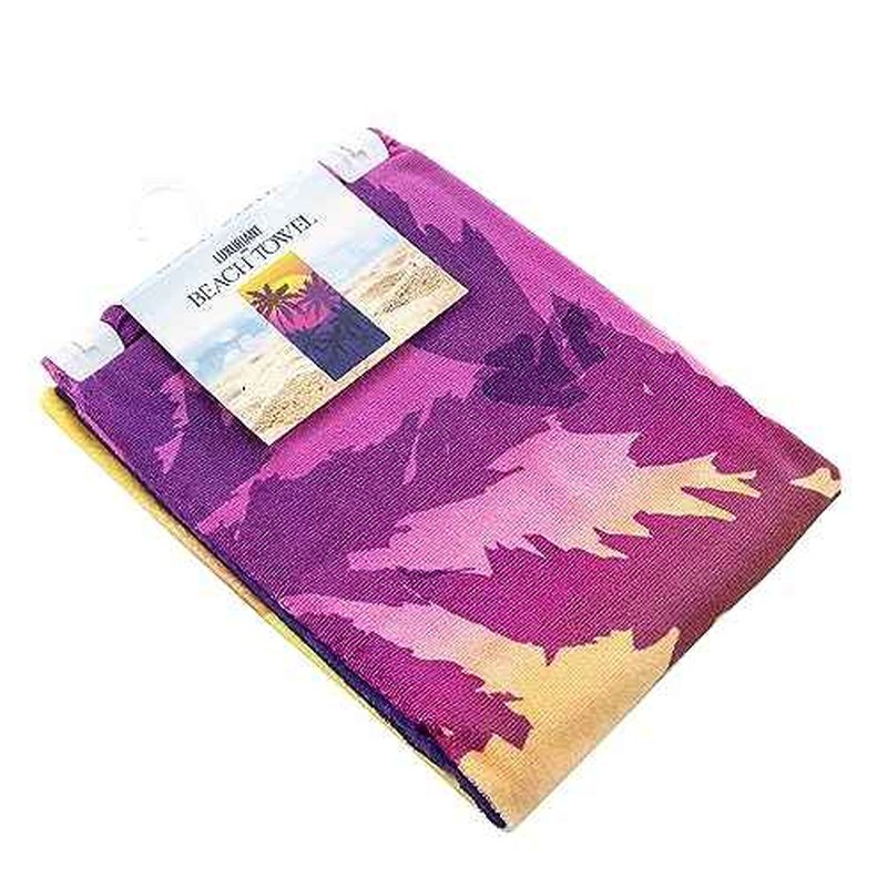 Northwest Classics Beach Towel, 30" x 60", Magenta Sun Set Design