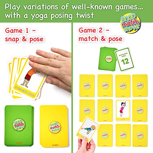 Yoga Cards for Kids - Fun Yoga Pretzels for a Yoga Kid, Yoga Exercises Cards & Kids Yoga Cards, Play Yoga Games for Children & Memory Yoga Game, Yoga Games for Kids, Yoga Preschool - Kids Meditation.