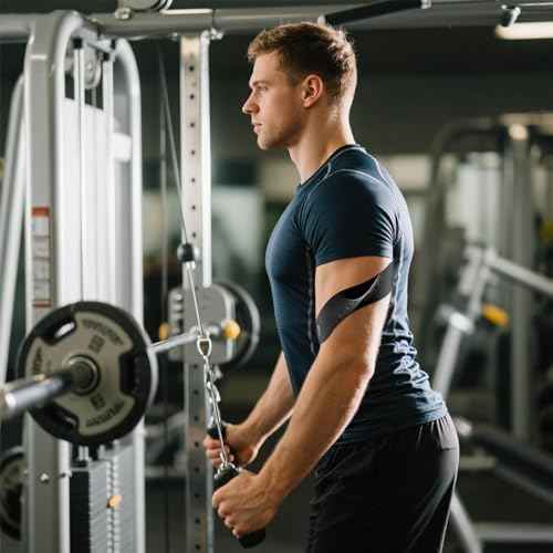 Precut Kinesiology Tape - 60 Strips (3 Rolls) | Waterproof Kinesiology Tape for Muscle & Joint Support, Athletic Knees, Shoulders, Back Pain Relief | Sport Tape for Weightlifting, Running