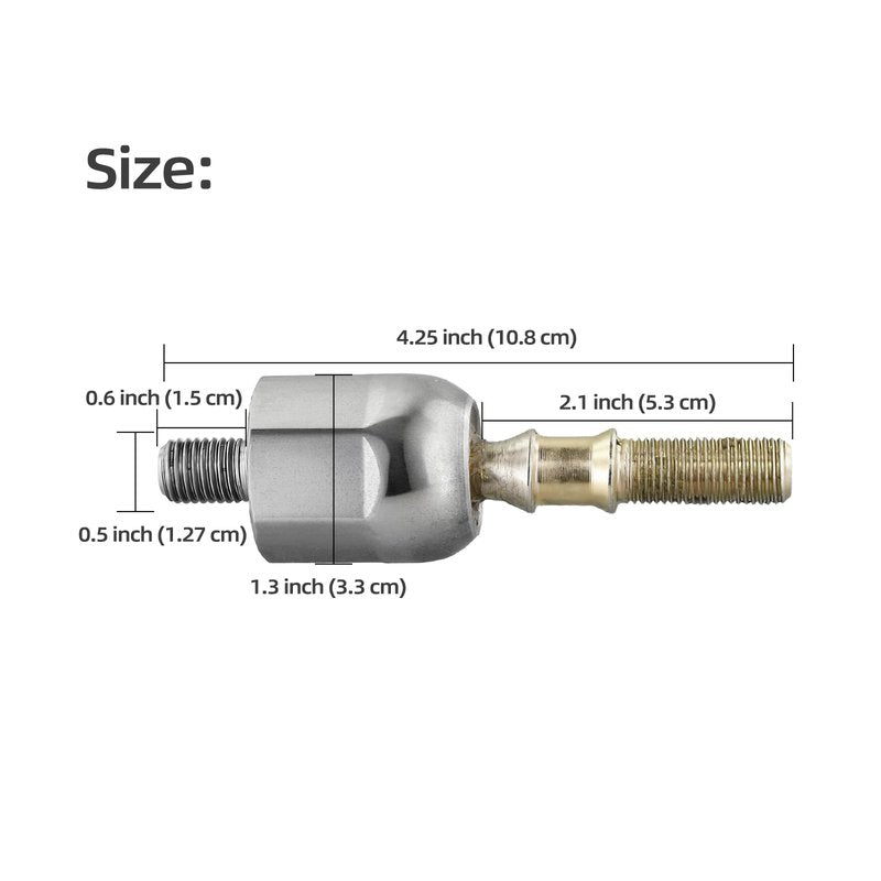 Roykaw Golf Cart Inner Ball Joint and Nut Steering Rack Joint Assembly Compatible with Club Car DS Gas and Electric Since 1997, OEM# 101880201