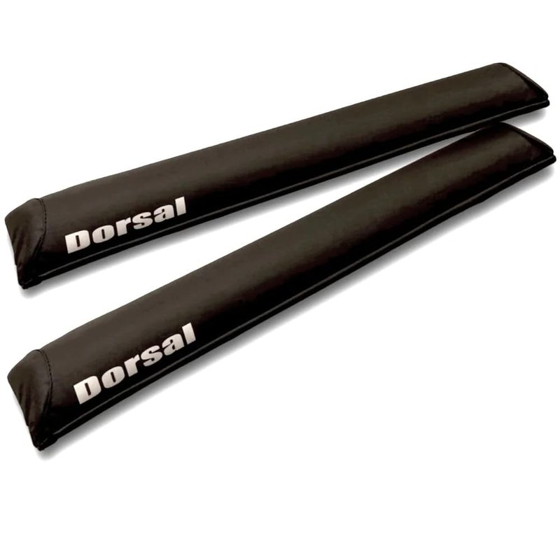 DORSAL Aero Roof Rack Pads - Sunguard (No Fade) for Factory and Wide Crossbars - Pack of 2 for Surfboards Kayaks Sups Snowboards PVC 28" Inch Black