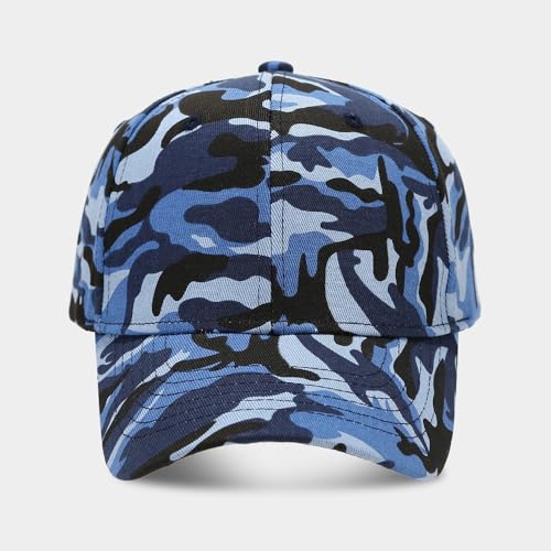Camo Baseball Cap for Men Women Adjustable Cotton Army Military Hat Dad Hats for Hunting Fishing Outdoor Sport