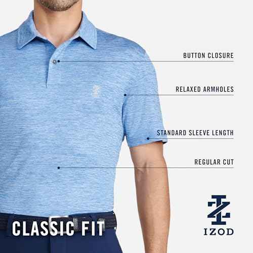 IZOD Mens Swingflex Elite Short Sleeve Golf Polo