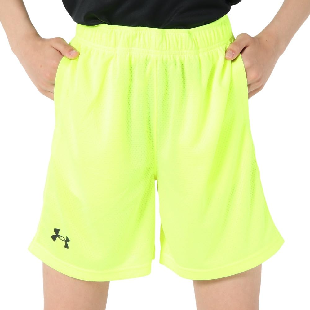 Under Armour Boys Tech Mesh Shorts, (731) High Vis Yellow / / Black, Small