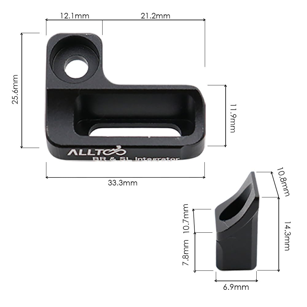 alltoo XTR/XT/SLX/DEORE Brake Integrated Shifter Adapter for SRAM Matchmaker Shifter Mounting to Shima0 I-Spec EV Brake (Right)