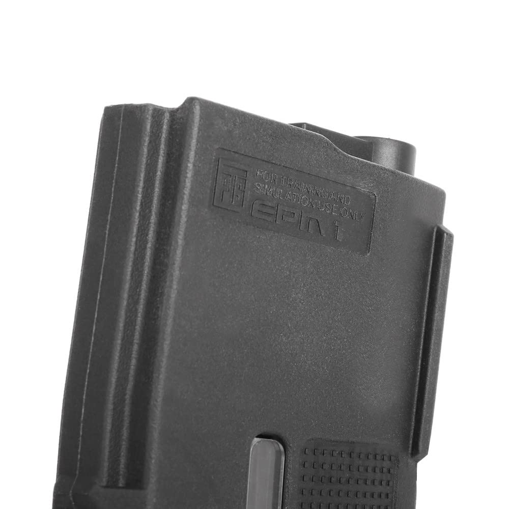 Clover Airsoft-PTS EPM1 M4 Mid Cap Magazine - 250 BB Capacity Mag - Fuel Gauge Indicator - No Rattle Magazine Design (Black, 1 Magazine)