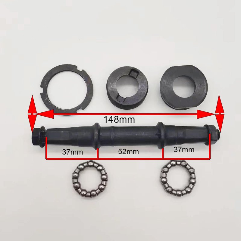 ZZRSDAN 5S Bicycle Bottom Bracket Cycle Crank Axle Square Taper, Bottom Bracket Axle