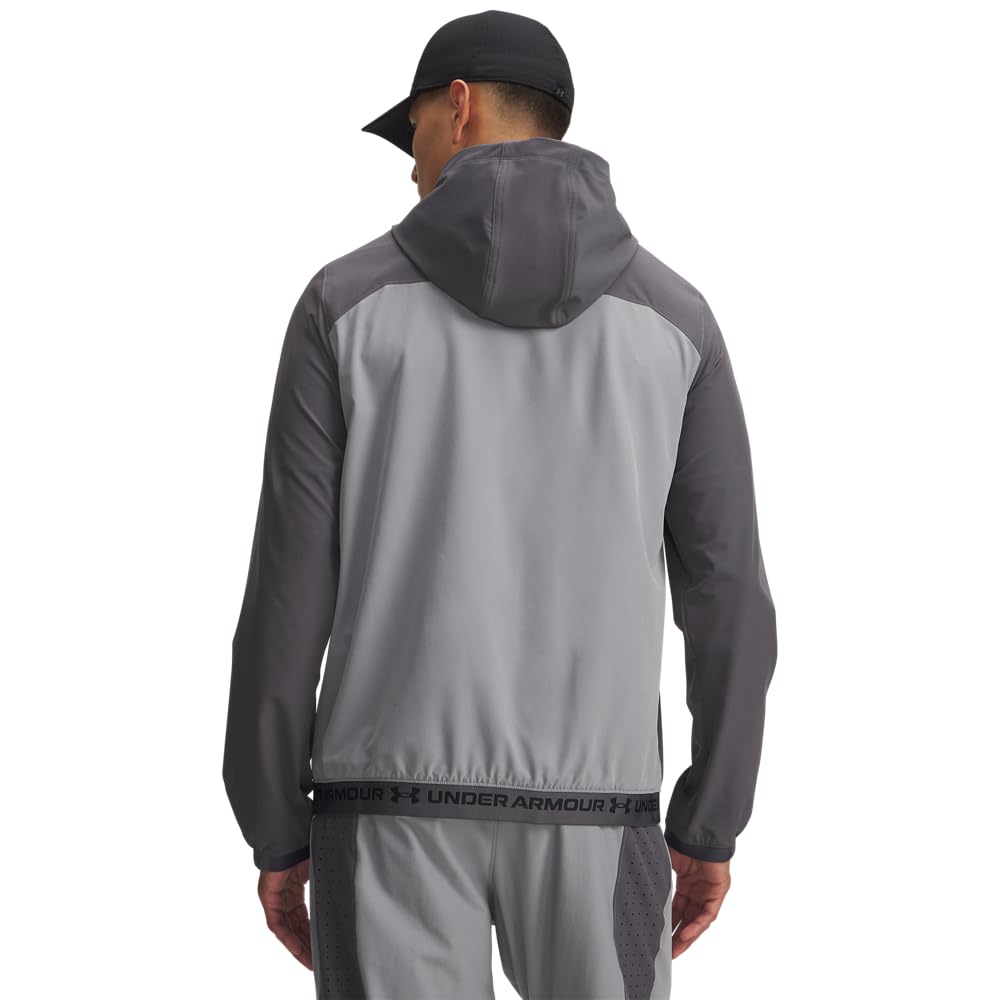 Under Armour Men's Iso-Chill ArmourVent Stretch Fit Hat, (004) Black / / Castlerock, Medium/Large