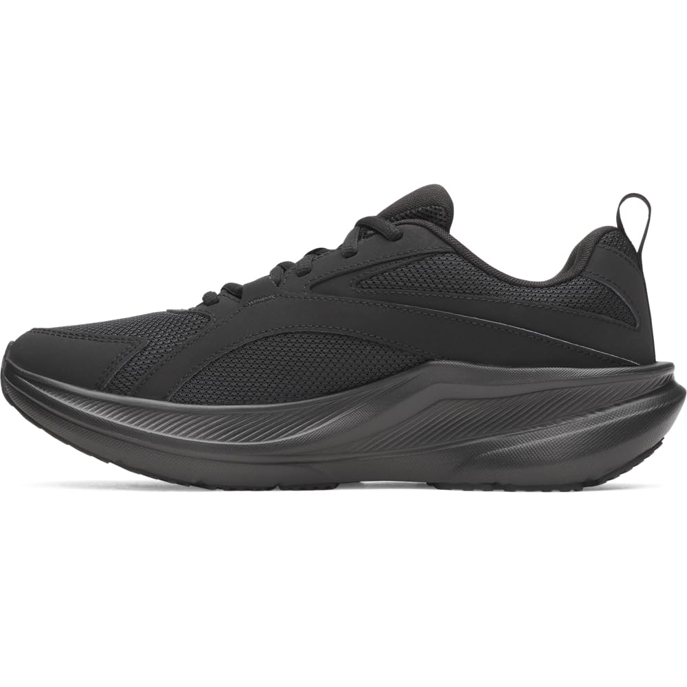 Under Armour Men's Charged+ Assert 11 Running Shoe, (002) Black/Black/Black, 9.5, US