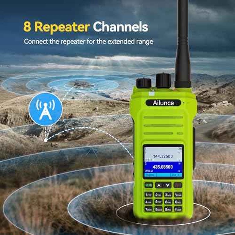 Retevis Ailunce HA1G GMRS Handheld Radio,Chirp,2 Way Radio Long Range with Speaker Mic,Dual Band Receive,IP67 Waterproof Walkie Talkies,Type-C Charge,NOAA 2800mAh,FM Radio,GMRS Radio for Offroad