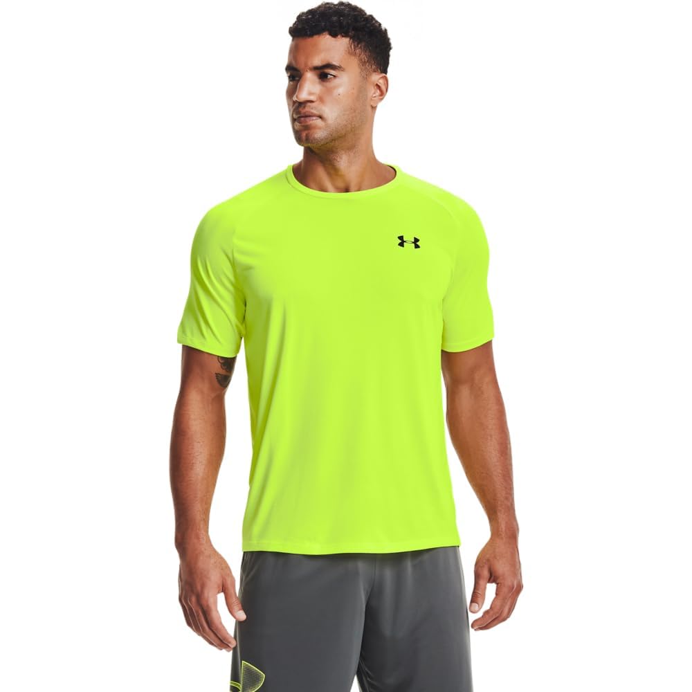Under Armour Men's Tech 2.0 Short-Sleeve T-Shirt , High-Vis Yellow (731)/Black, 3X-Large