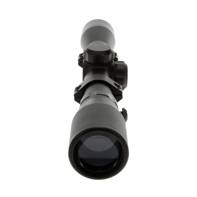 TRUGLO BUCKLINE Tactical Hunting Shooting Durable Waterproof Fogproof 1" Aluminum Tube Riflescope with Weaver-Style Mount Rings & Elastic Lens Covers Included, 4 x 32mm, Duplex Reticle
