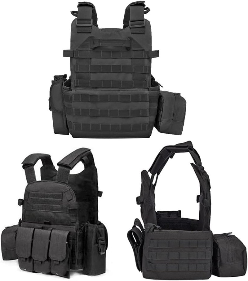 Tactical Vest for Men - Quick Release Breathable Paintball & Airsoft Gear | Adjustable Fit