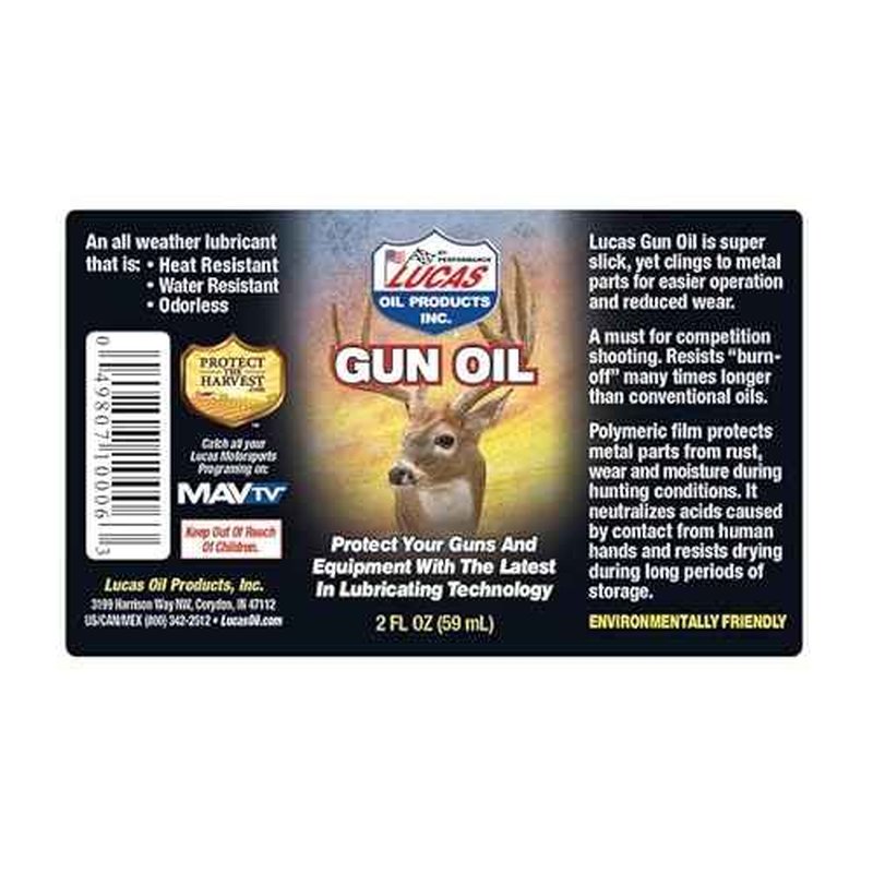 Lucas Oil 10006 Gun Oil, 2 oz, Case of 18