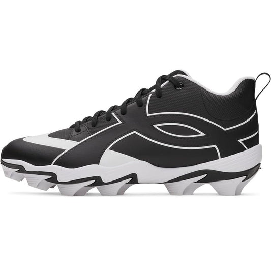 Under Armour Men's Leadoff Icon Mid Baseball Cleats, (001) Black/Black/Anthracite, 12.5, US