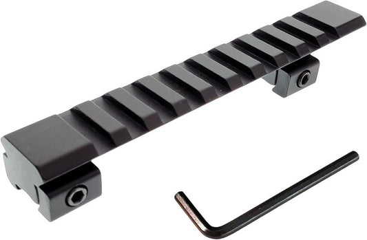 Dovetail to Picatinny Weaver Rail Riser Mount Adapter - 11mm to 20mm for Rifle Scope