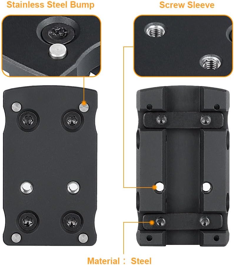 Universal Rib Mount - Compact Steel Optic Mount for Vortex, Viper, Burris Fastfire & Docter | Durable & Lightweight