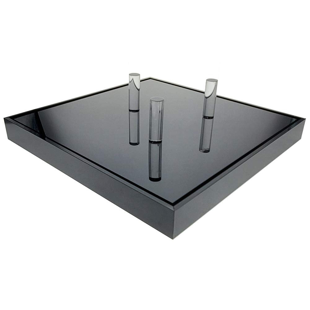 OnDisplay Deluxe UV-Protected Soccer Ball/Volleyball Display Case - Black Base - Luxe Handmade Acrylic Design