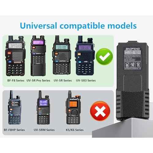 BAOFENG 2 Pack UV-5R BF-F8HP Extended Battery BL-5L 3800 mAh with USB Charging Cable for UV-5R, BF-F8HP, UV-5X3 Radios