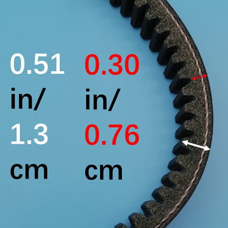 Tuzliufi Drive Belt Compatible with EZGO 2 Cycle Marathon 2PG Gas Golf Cart Models 14153G1 14153-G1 1976 1977 1978 1979 1980 1981 1982 1983 1984 1985-1987 with Tooth on Inside 1143×30×13 mm Z687