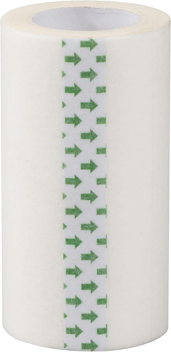Vakly Paper Medical Tape 3 in x 10 yd (6 Rolls) – Microporous Breathable Adhesive First Aid Tape, Latex-Free Hypoallergenic Bandage & Wound Dressing Tape