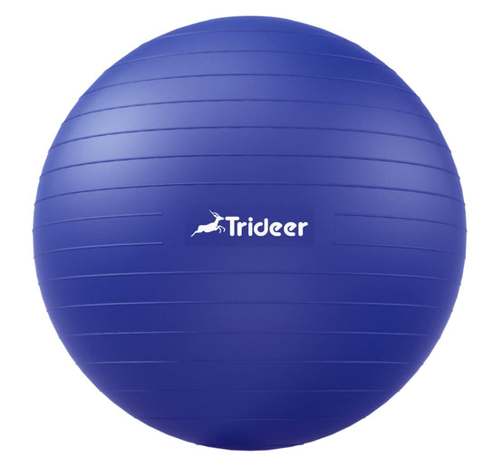 Trideer Yoga Ball Exercise Ball for Working Out, 5 Sizes Gym Ball, Birthing ball for Pregnancy, Swiss Ball for Physical Therapy, Balance, Stability, Fitness, Office Ball Chair, Quick Pump Included