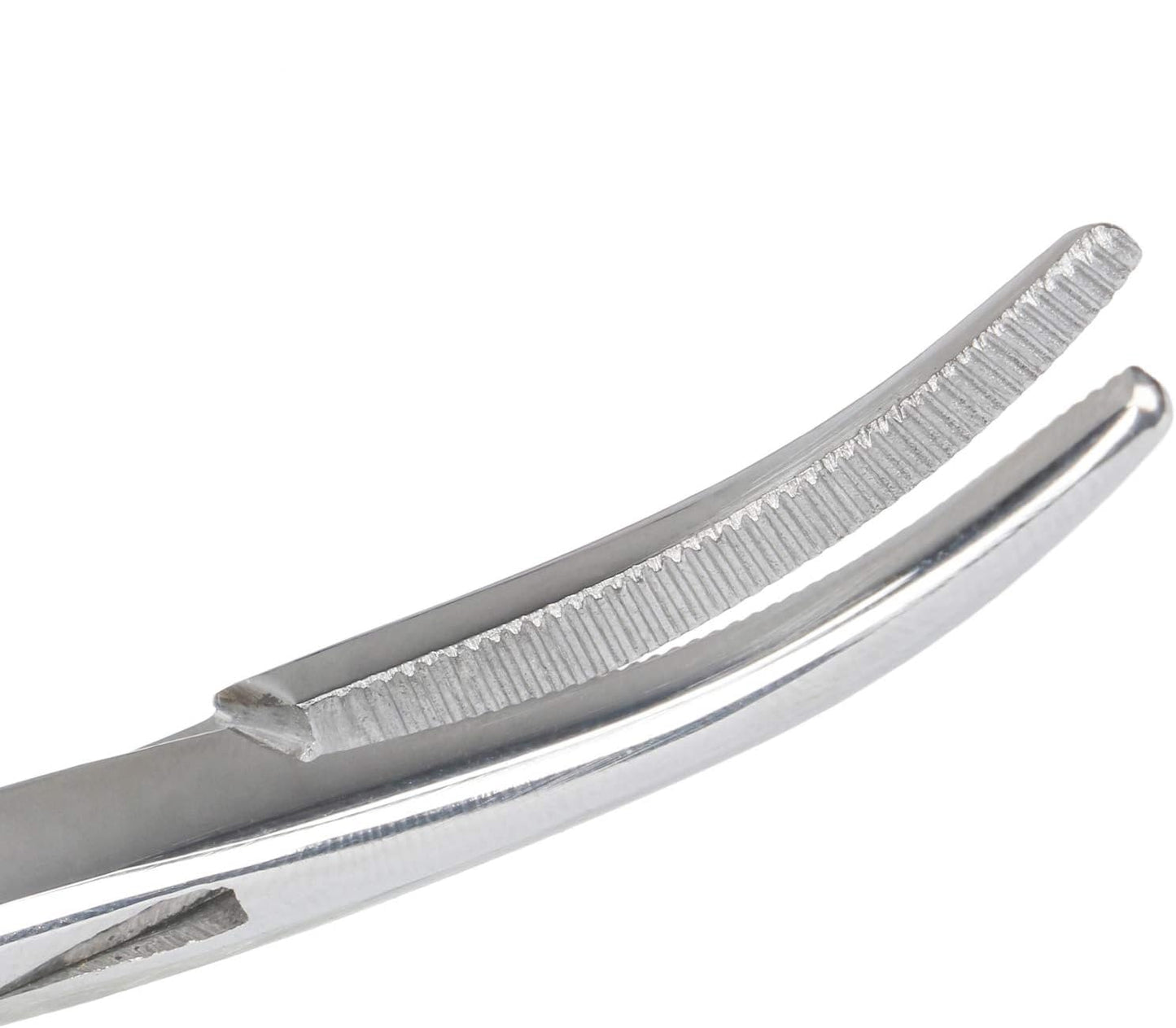 Fishing Forceps Set - Curved & Straight Hemostat 5" 2 Pcs Mosquito Forceps, Locking Small Stainless Steel Tweezers Clamps, Ideal for Fly Tying, Hook Removal, Tackle Box, Crafts & Hobby Use