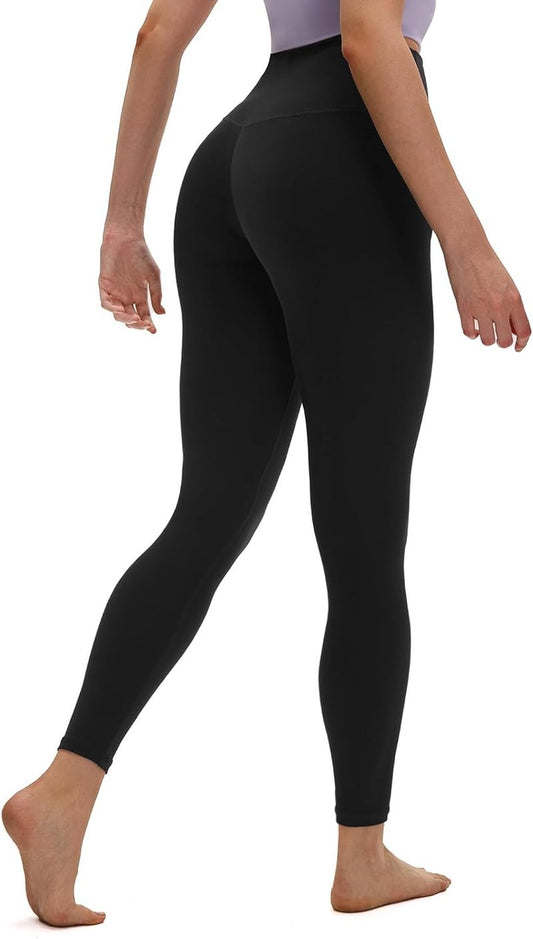 High Waisted Leggings - Soft Stretchy Yoga Pants for Women | 25" Inseam