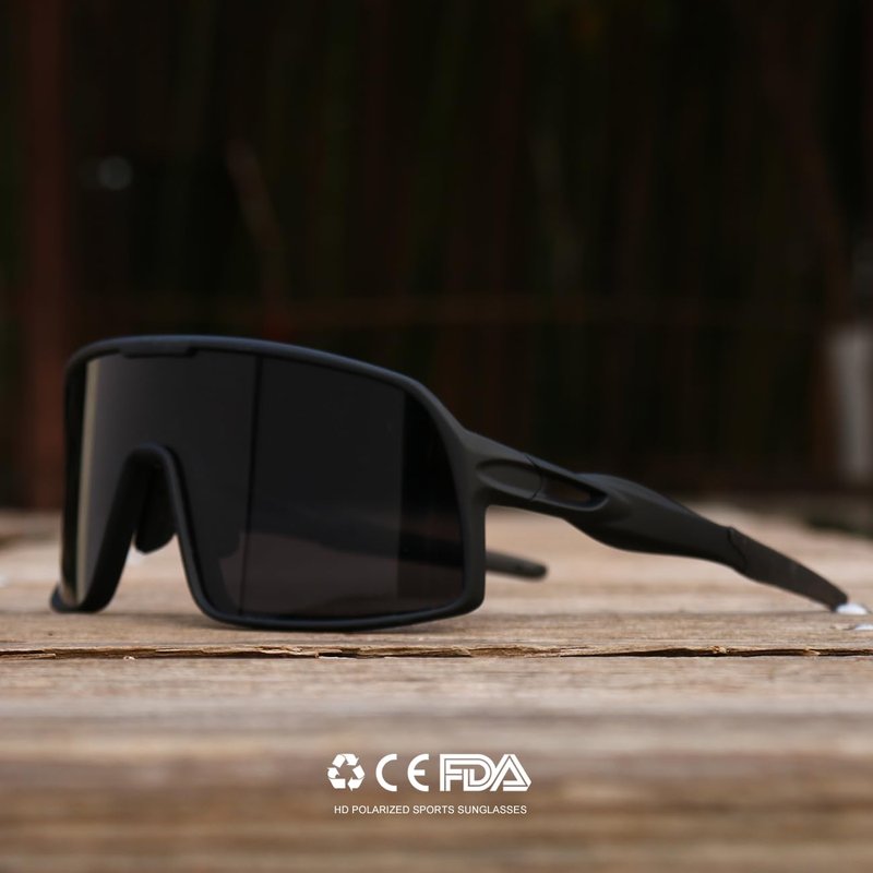 SEKKAF Polarized Sports Sunglasses for Men and Women Cycling Glasses UV Protection Goggles for Mountain Bike Running Fishing