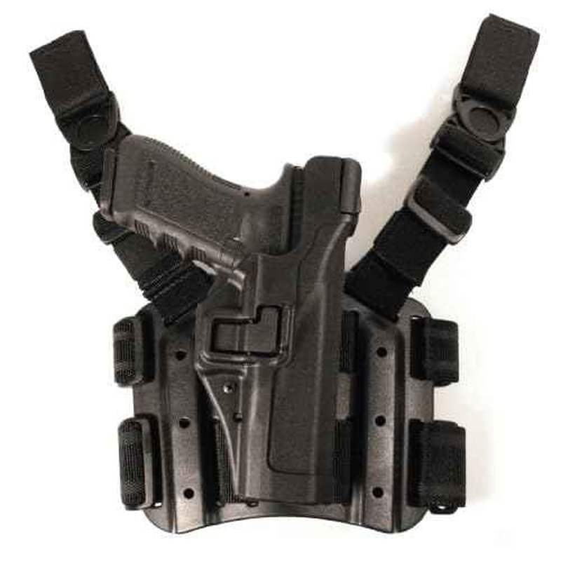 BLACKHAWK Serpa Level 3 Tactical Black Holster, Size 06, Left Hand (Sig 220/225/226/228/229 w/ or w/o rail)