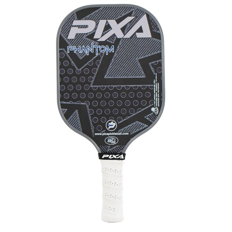 PIXA Phantom T-700 RAW Carbon FACE Pickleball Paddle; 20mm; Intermediate/Advanced; MAX Power, Control, and Spin; 5.12 INCH Handle; Great Gift!