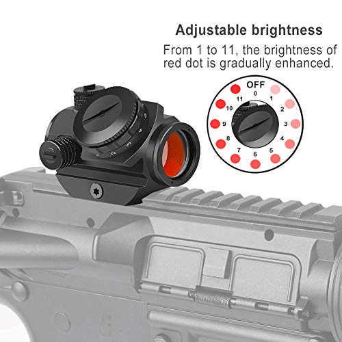 Feyachi RDS-22 Red Dot Sight - 2 MOA Compact Red Dot Scope 1 x 22mm